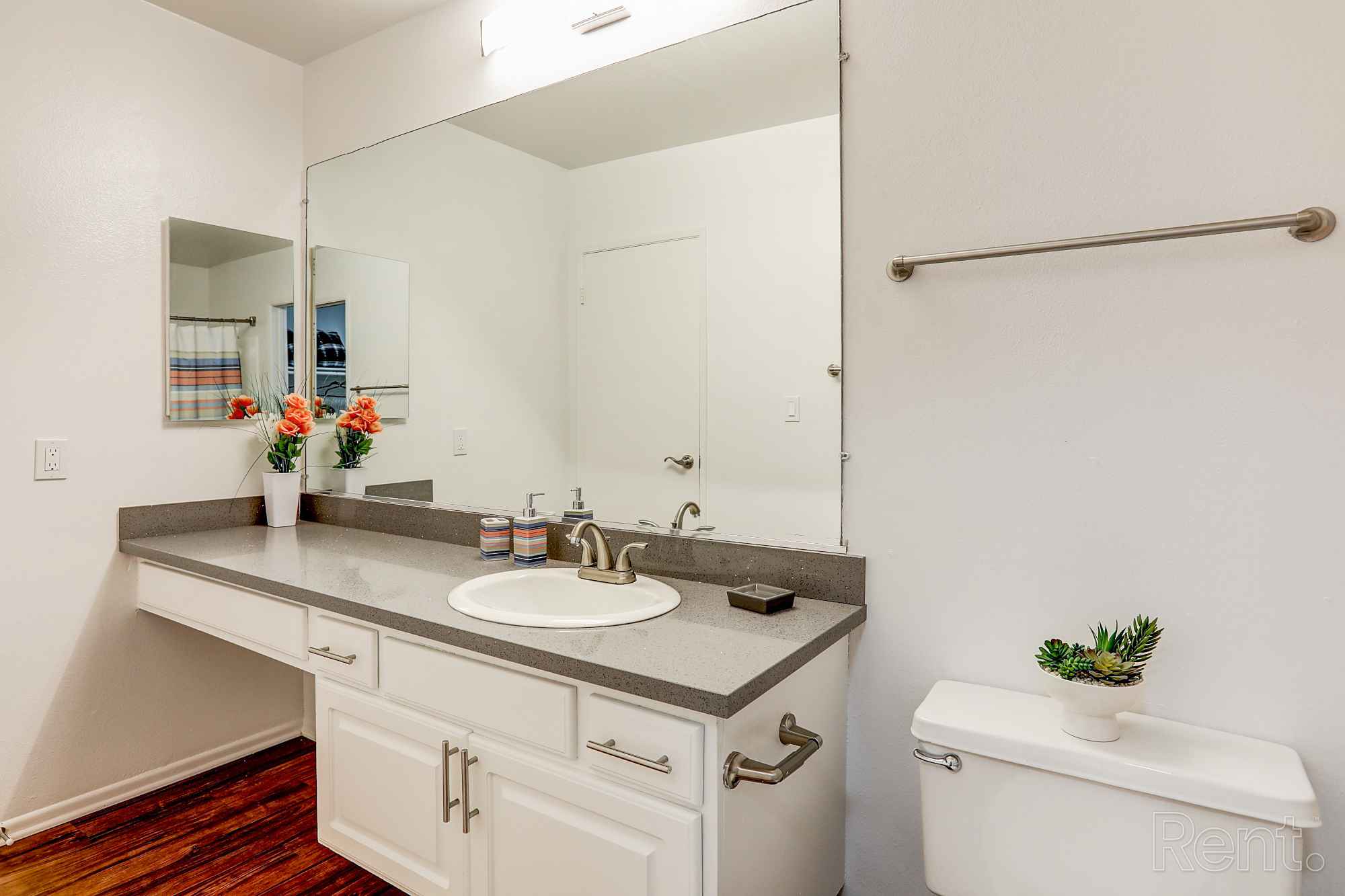 bathroom sink floorplan f at Chateau de Ville